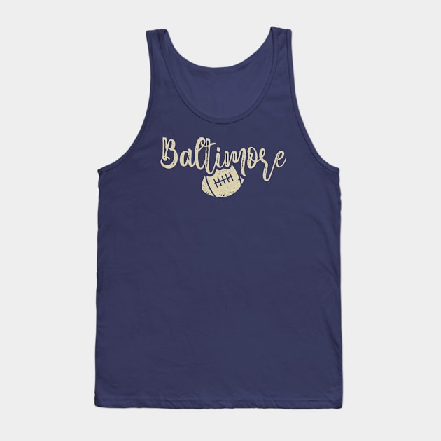 Baltimore Football Team Color Tank Top by Toogoo